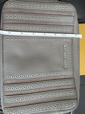 MICHAEL KORS Brown Grommet Leather Wallet